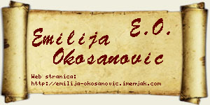 Emilija Okošanović vizit kartica
